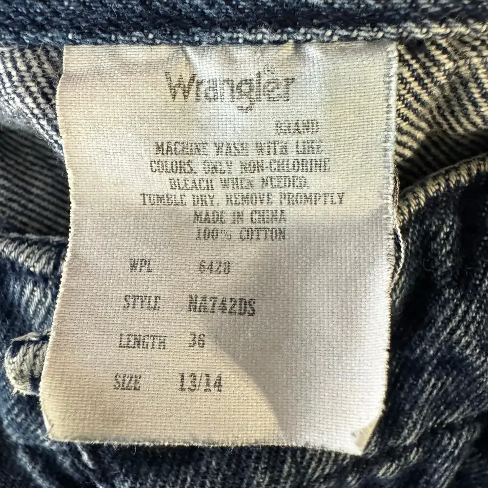 Vintage Wrangler Women’s Jeans Size 13/14 or 30 Denim Western High Rise 30x36